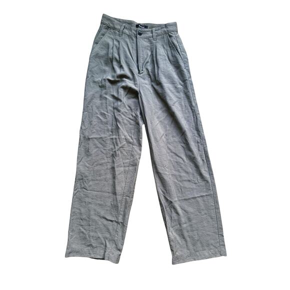 Madewell Pleated Wide Leg Pants Taupe Green Size 00 Career Academia Quiet Luxury - Picture 2 of 7